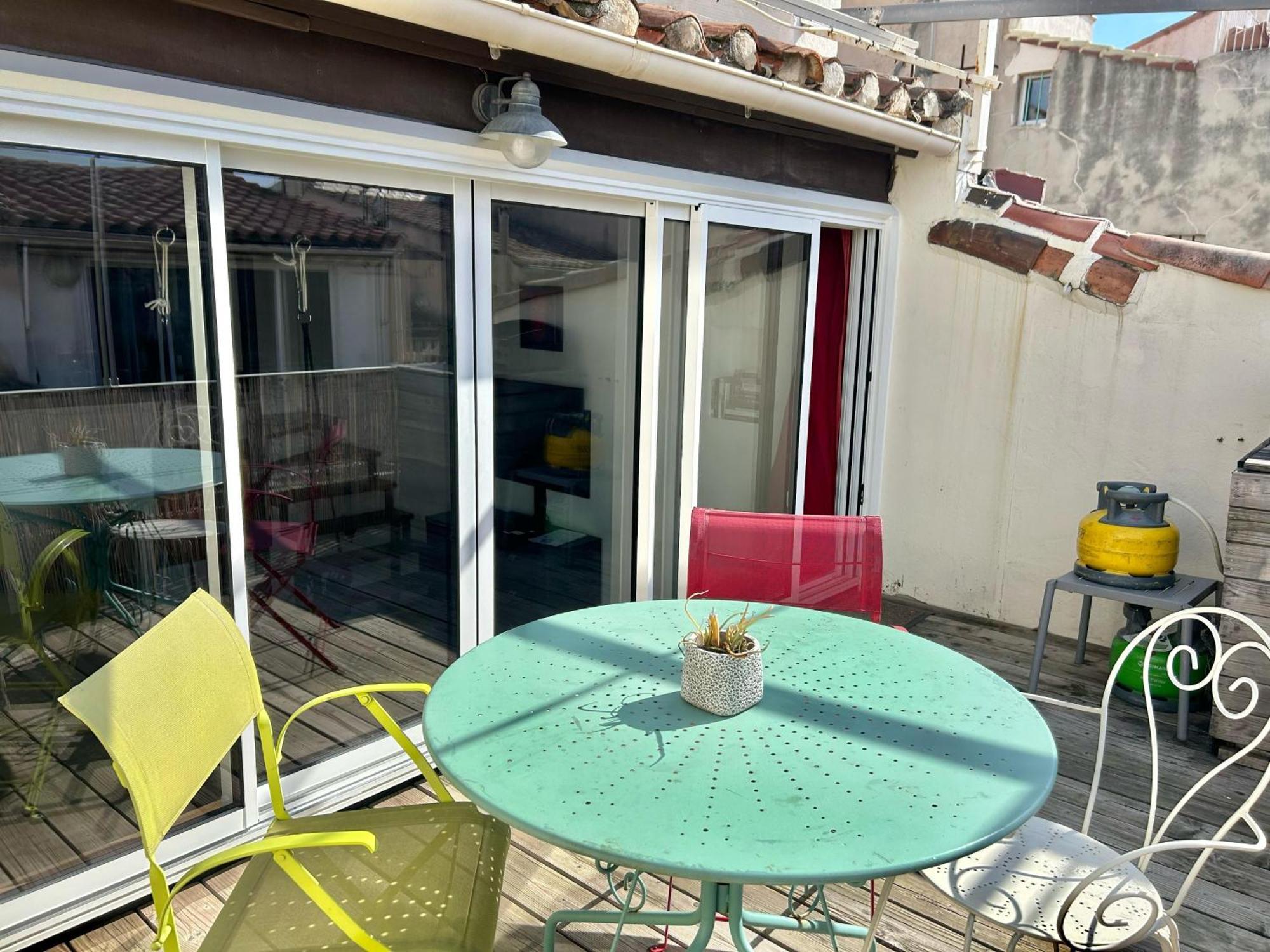 Le Panier - Joli Duplex Centre Ville Historique Avec Grande Terrasse Et Balneo Proche Vieux Port Marsella Exterior foto
